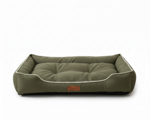 Panier vert pour Chien Imperméable & Robuste – Le Couchage Tout-Terrain "Barnabé"