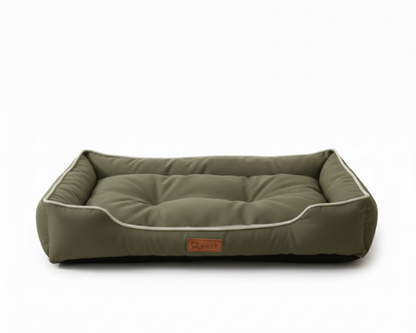 Panier vert pour Chien Imperméable & Robuste – Le Couchage Tout-Terrain "Barnabé"