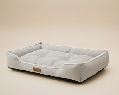 Panier gris pour Chien Imperméable & Robuste – Le Couchage Tout-Terrain "Barnabé"