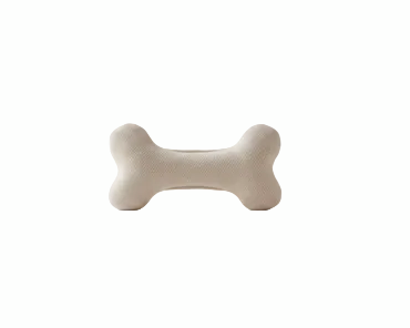 Jouet blanc Os Texturé pour Chien – Le Compagnon de Jeu "Oscar"