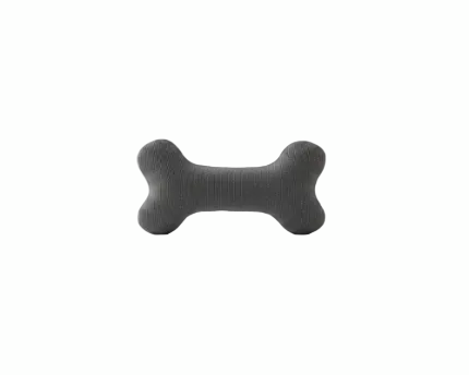 Jouet gris Os Texturé pour Chien – Le Compagnon de Jeu "Oscar"